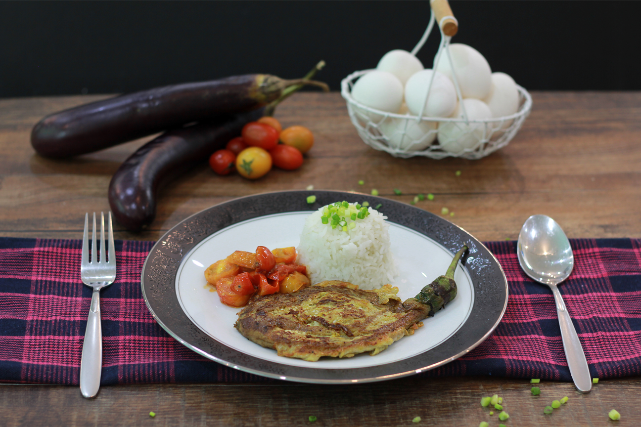 Tortang Talong (Filipino Eggplant Omelette)